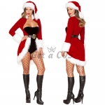 Women Halloween Costumes Red Christmas Snowman Clothes