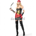 Women Halloween Costumes Pirate Captain Cosplay Role Clothes
