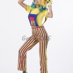 Adult Halloween Costume Clown Circus Stage Dress