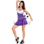 Halloween Costumes Purple Cheerleading Clothes