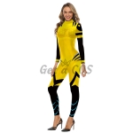 Women Halloween Costumes Overwatch D.VA Yellow Suit