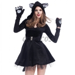 Sexy Halloween Costumes Black Cat Dress
