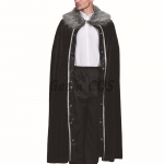 Men Halloween Costumes Medieval Fur Cape