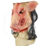 Halloween Decorations Scary Pig Head Mask