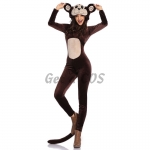 Women Halloween Costumes Animal Monkey Suit