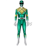 Power Rangers Costume Green White Ranger - Customized