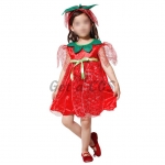 Fairy Costumes Flower Kids Red Dress