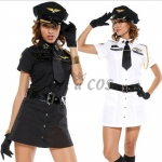 Halloween Policewoman Costumes Shirt Style