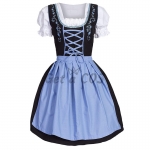 Halloween Costumes Blue German Embroidered Beer Dress