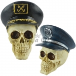 Halloween Supplies Navy Police Skull