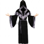 Men Halloween Costumes Hooded Robe Cloak