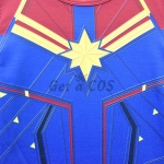 Captain Marvel Costume Long Sleeve Suit