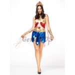 Sexy Halloween Costumes Wonder Woman Hero Dress
