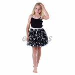 Girls Halloween Costumes Witch Black Pumpkin Skirt