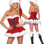 Sexy Halloween Costumes Tube Top Christmas Mini Skirt