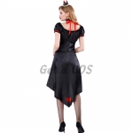 Women Halloween Costumes The Queen Of Hearts In Wonderland Dress