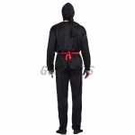 Men Halloween Costumes Ninja Warrior Black Suit