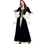 Women Halloween Costumes Victorian Period Court Dress