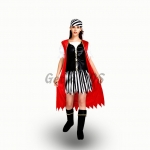 Captain Hook Costume Store Red Cloak Cosplay