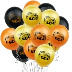 Birthday Balloons Construction Vehicle Print