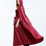 Halloween Costume Long Cloak Red Priencess Dress