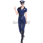 Halloween Police Costumes Handsome Jumpsuit Shape