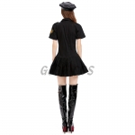 Black Police Woman Uniform Costume