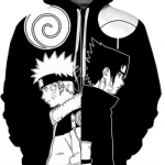 Naruto Cosplay Costumes Uchiha Sasuke VS Naruto