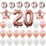 Birthday Balloons Number Sequined Balloon Set