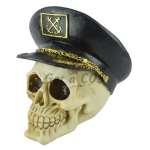 Halloween Supplies Navy Police Skull