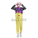 Men Halloween Costumes Clown Circus Jumpsuit