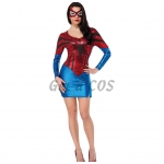 Women Halloween Costumes Spiderman Superwoman Dress