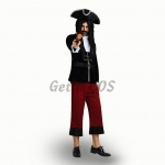 Pirate Costume for Adults Red Style Cosplay