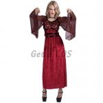 Women Vampire Halloween Costumes Red Dress