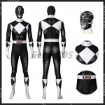Power Rangers Costume Zack Black Ranger - Customized