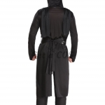 Men Halloween Costumes Ninja Warrior Black Bodysuit