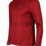 Movie Character Costumes Captain Kirk Red - Customized