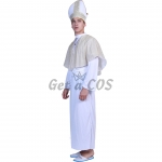 Men Halloween Costumes Roman Pope Clothes