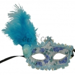 Halloween Decorations Leather Feather Mask