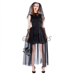 Adult Horror Halloween Costumes Ghost Dark Cloak Witch Dress