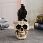 Halloween Supplies Crow Skull Ornament