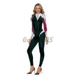 Women Halloween Costumes Gwen Spiderman Print