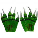 Halloween Decorations Green Demon Gloves