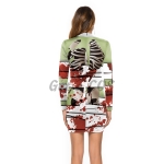 Scary Halloween Costumes Bandage Skull Dress