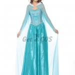 Adult Halloween Costume Ice Snow Princess Elsa Dress
