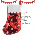 Christmas Decorations Red Snowflake Socks