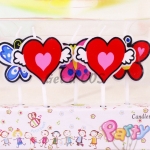 Birthdays Decoration Butterfly Love Heart Candle