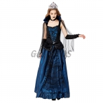 Halloween Costumes Vampire Blue Enchantress Queen Court Dress