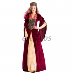 Arabian Costumes Retro Palace Wine Red Dress