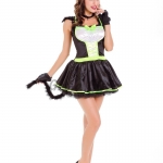 Halloween Costumes Green Cat Dress